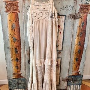 Sweet Magnolia Pearl Off White Eyelet Esti Cami Dress
